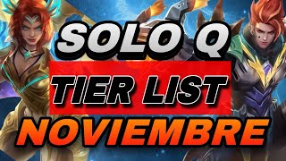 SOLO Q TIER LIST  Los Mejores Heroes Por Línea Para el META Actual [upl. by Stefanac]