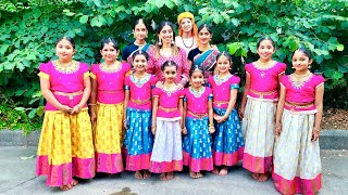 Bharatanatyam Performance by ​⁠kalasiddhidance7898 academy students during Anand Mela event 2024 [upl. by Ful]