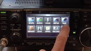 Icom 7300 SWR Graph Feature Demonstration [upl. by Lillis230]