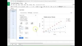 Plotting Two Data Sets in One Graph with Google Sheets [upl. by Adlen]