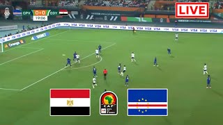 Live  Todays match between Egypt and Cape Verde African Cup of Nations gameplay pes21 [upl. by Sekoorb]