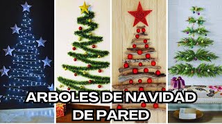 Ideas de ARBOLES de NAVIDAD de PARED navidad arbolitodenavidad christmastree aesthetic [upl. by Prentice]