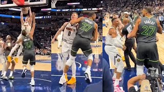 Russell Westbrook had Rudy Gobert scared after Christian Braun dunked on Rudy [upl. by Trilbie]