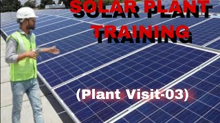 solar Power plant training  solar plant visit  all about rooftop solar plant  career in solar [upl. by Elo]