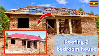 Cost of roofing simple 2 bedroom house in Uganda 2024 [upl. by Robaina]