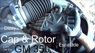 How to Replace Cap  Rotor on 2000 Escalade  Tahoe  Yukon  Chevy 350 Vortec Engine [upl. by Irbmac]