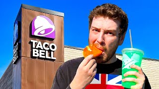 I Forced a British Man to eat Everything at Taco Bell [upl. by Haonam]