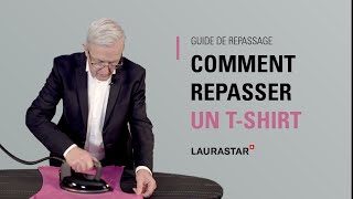 Comment repasser un tshirt   Guide de repassage Laurastar [upl. by Steffin954]