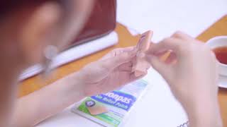 【How to apply】Salonpas Pain Relief Patch  Neck [upl. by Lesirg]