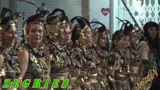 DESFILE ZEGRIES dia119 MOROS CRISTIANOS MUTXAMEL 2018 [upl. by Nolubez]