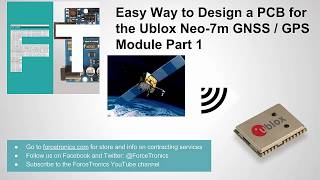 Easy Way to Design a PCB for the Ublox Neo7m GNSS  GPS Module [upl. by Alarick977]