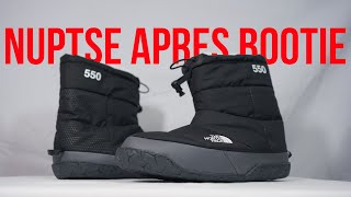 THE NORTH FACE NUPTSE APRES BOOTIE Unboxing review amp on feet [upl. by Minetta426]