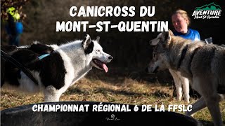 Reportage du Canicross du Mont St Quentin 2024 [upl. by Hanny]