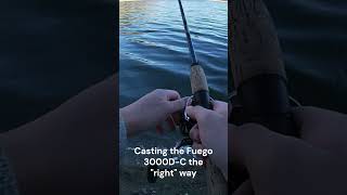 Casting the Daiwa Fuego LT 3000DC the quotrightquot way fishing autumn shorts daiwa bassfishing [upl. by Nahgeam451]