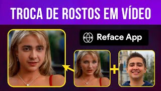 Reface App  Tutorial TROCA DE ROSTOS em vídeo pelo celular  É tipo Deepfake [upl. by Dena]