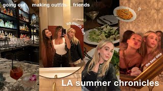 LA summer chronicles  making outfits going out amp friends [upl. by Mady206]