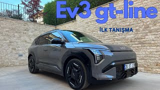 Kia EV3 GT Line LR teslim aldım Türkiyede ilk ön inceleme Sınıfının menzil rekortmeni [upl. by Sakovich]