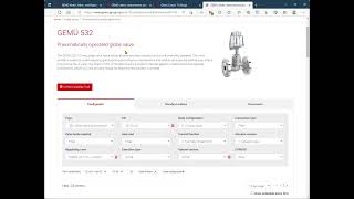 CONVAL® integrated for sizing amp selection in a Valve Vendors Webshop [upl. by Ahseinad]