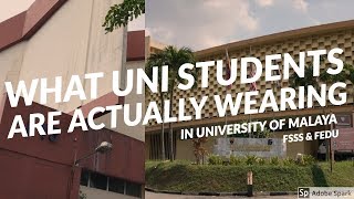 ✨ what uni students are actually wearing  Universiti Malaya✨ [upl. by Mortensen156]