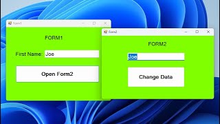 Effortless Form Communication Sending Data Between C Windows Forms [upl. by Rbma]