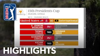 Late International heroics preserve two point lead  Day 3  Presidents Cup 2019 [upl. by Ozan]