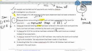 淼航教育 Aqua Education  LCCI Lesson 4 Part 2  Bank Reconciliation Statement [upl. by Atiekram]