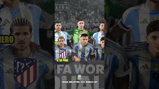 Argentina World Cup 2026 Qualifiers  Squad Team bintangbola football [upl. by Otreblon]