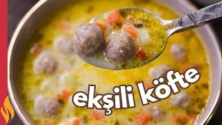 İftara Özel Çorba Tarifi 😋 Ekşili Köfte Çorbası [upl. by Ayra]