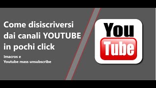 come rimuovere iscrizioni dai canali Youtube [upl. by Ahsiena]