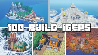 100 Build Ideas for Your Minecraft Survival World [upl. by Nailil]