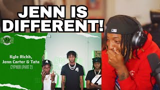 NoLifeShaq Reacts to CYPHER Kyle Richh Jenn Carter amp Tata PART 2 [upl. by Ahsineg]