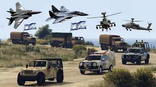 8000 Israeli Military Tanks amp War Vehicles Destroyed by Irani Fighter Jets Drone amp Helicop  GTA 5 [upl. by Cecilia]