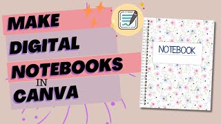 How to Create Digital Notebooks for Goodnotes from Canva [upl. by Airebma]