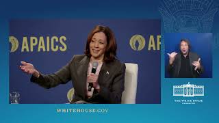 Vice President Harris Participates in a Moderated Conversation at the APAICS Legislative Summit [upl. by Bradley]