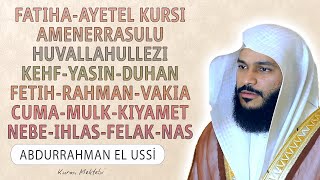 Fatiha Ayetel Kursi Amenerrasulu Kehf Yasin Fetih Vakia Duhan Rahman Cuma Mulk Nebe ihlas Felak Nas [upl. by Yellehs]