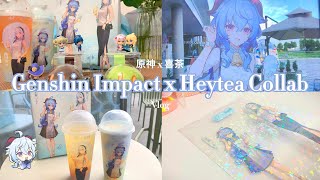 Genshin Impact x Heytea Collaboration Ganyu amp Shenhe Drinks Slime Cakes  DIY [upl. by Vanhook128]