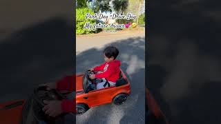 First Time DRIVING AT THE PARKORANGE CAR toddlers nzlife teacher newzealand [upl. by Nabi]