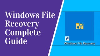 How to Use Microsoft’s “Windows File Recovery” on Windows 10 [upl. by Sutherland936]