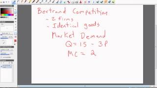 Oligopoly Bertrand Competition with Identical Goods [upl. by Eng]