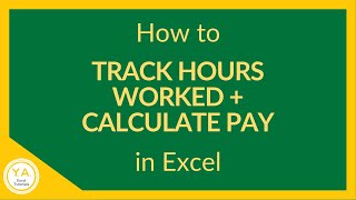 How to Track Hours Worked in Excel  How to Calculate Pay in Excel  Tutorial ⏰💰 [upl. by Hollerman636]