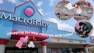 Going to Macro Baby With Luka A STORE THAT SELLS REBORNS [upl. by Aitnwahs]