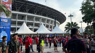 Suasana Di Stadion GBK Jelang Laga Indonesia vs Australia kualifikasi Piala Dunia 2026 [upl. by Rramel558]