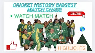 Australia vs South Africa World Record Chased 434438 run  Highest runs Chased ODI high mubashar [upl. by Kenlee126]