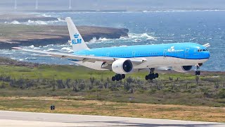 4K A day of Plane spotting at Curacao airport  Beautiful variety of planes and airlines [upl. by Tacye]