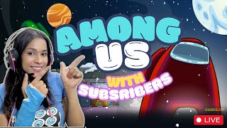 🔴LIVE Chit Chat and Among Us With Friends amp Subs 🤗😁 amongus facecam gaming gamergirl funstream [upl. by Kenta]