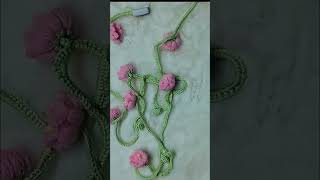 Diwali decor crochet flower Garland DIY decor diwali diy crochet festival youtubeshorts [upl. by Stanley432]