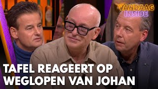 Vandaag Insidetafel reageert uitgebreid op het weglopen van Johan Derksen  VANDAAG INSIDE [upl. by Llenyt]