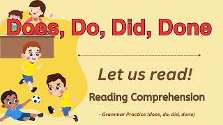 GRADE 45 Reading Comprehension Practice I Does Do Did Done I Let Us Read I with Teacher Jake [upl. by Madlen762]