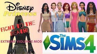 The Sims 4 Disney Princess Fight to the Death  PART 1 [upl. by Oleic769]