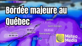 Bordée majeure pour Montréal  jusquà 30 cm entre dimanche et lundi  Prévisions Météomédia [upl. by Rojas]